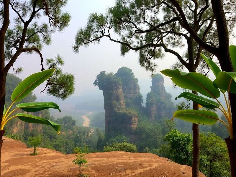 Beautiful Indian environments in the game Indian Landscapes in Nutmeg Adventure